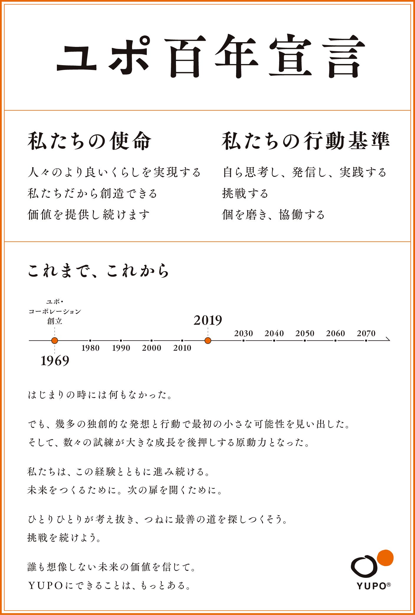 ユポ百年宣言
